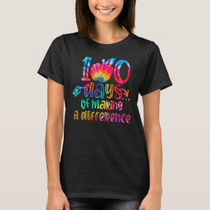 Tie Dye 100 Days of Making a Difference 100th Day  T-Shirt