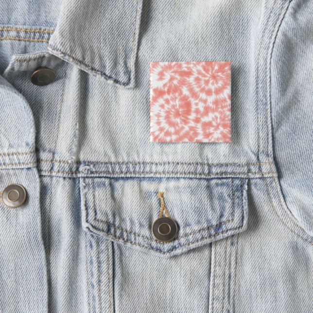 Tie Dye 15 Cm Square Badge (In Situ)