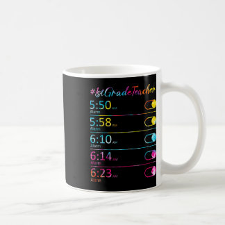 Tie Dye 1st Grade Teacher Appreciation Alarm Clock Coffee Mug
