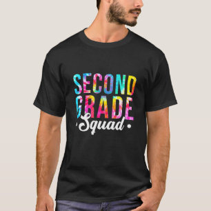 Tie Dye 2Nd Grade Squad Student Teacher Back To Sc T-Shirt