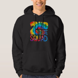 Tie Dye 2nd Grade Squad Teacher Student First Day Hoodie
