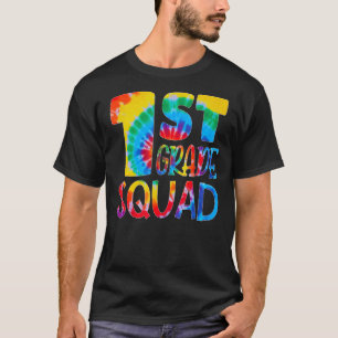 Tie Dye 2nd Grade Squad Teacher Student First Day T-Shirt