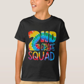 Tie Dye 2nd Grade Squad Teacher Student First Day  T-Shirt