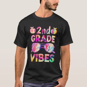 Tie Dye 2Nd Grade Vibes Teacher First Day Of Back T-Shirt