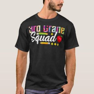 Tie Dye 3rd Grade Squad Teacher First Day Of Back T-Shirt