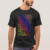 Tie Dye 4th Grade Typography Team Fourth Grade Tea