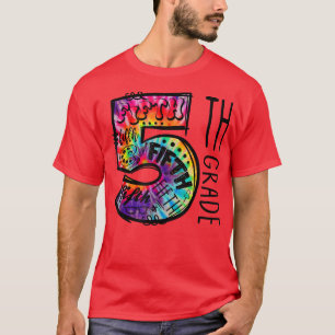 Tie Dye 5th Grade Hippie Back To School Student Te T-Shirt