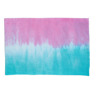 Tie-Dye Abstract: Cotton Fabric Design. Pillowcase