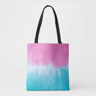 Tie-Dye Abstract: Cotton Fabric Design. Tote Bag