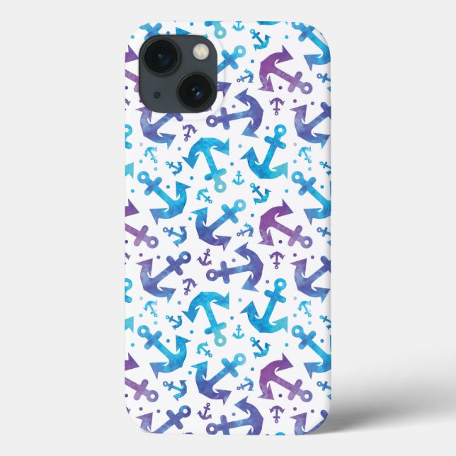 Tie Dye Anchor Pattern 2 Case-Mate iPhone Case (Back)