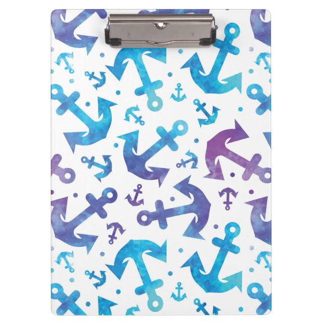 Tie Dye Anchor Pattern 2 Clipboard (Front)