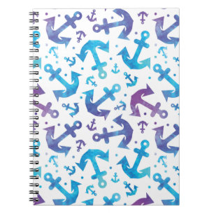 Tie Dye Anchor Pattern 2 Notebook