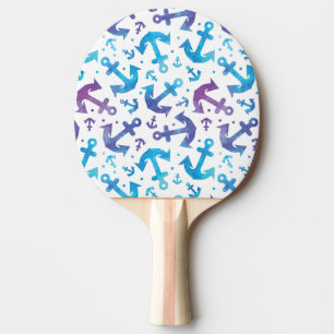 Tie Dye Anchor Pattern 2 Ping Pong Paddle