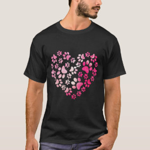 Tie Dye Animal Cat Dog Paw Print Pet Lover T-Shirt