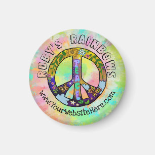 Tie-Dye Art and Bohemian Appreal Business Magnet