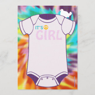 Tie Dye Baby Shower Invitations