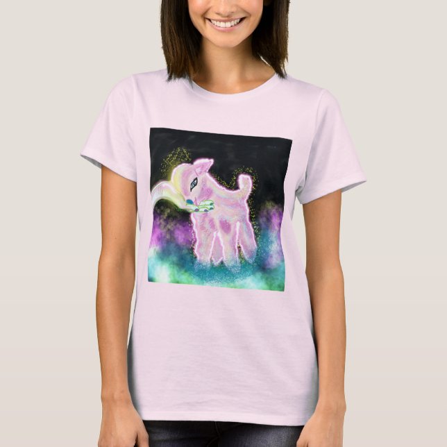 Tie Dye Baby Space Goat T-Shirt (Front)
