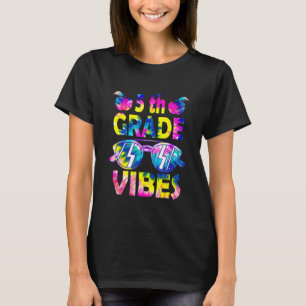 Tie Dye Back To School 5th Grade Vibes First Day T T-Shirt