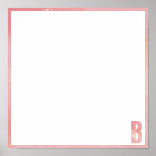 Tie Dye bas mitzva placemat Poster