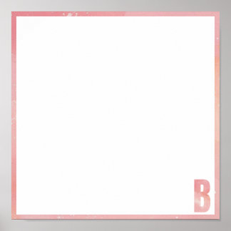 Tie Dye bas mitzva placemat Poster