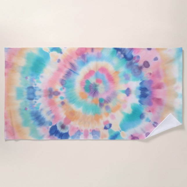 Tie dye beach towel (Front)