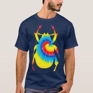 Tie Dye Beetle Rainbow Print Ladybug Hippie Gift T-Shirt