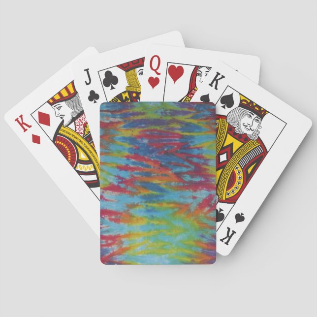 Tie Dye Bicycle Playing Cards (Back)