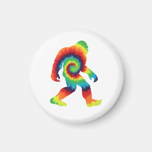 Tie Dye Bigfoot   Magnet