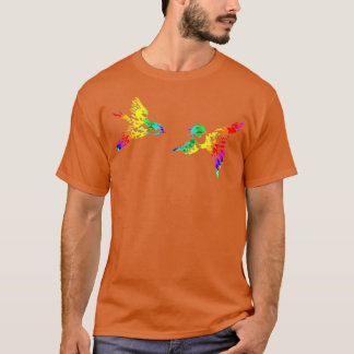 Tie Dye Birds Birdwatching Gift Bird Watching Bird T-Shirt