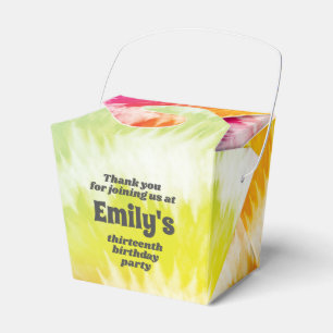Tie-Dye Birthday Party Favour Box