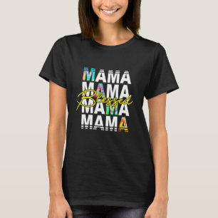 Tie dye blessed mama Christian mum Christian mothe T-Shirt
