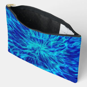TIE DYE BLUE ACCESSORY POUCH