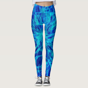 TIE DYE BLUE LEGGINGS