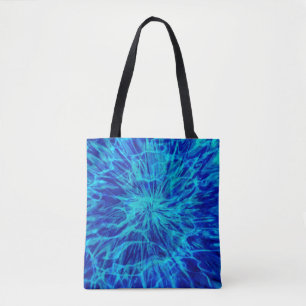 TIE DYE BLUE TOTE BAG