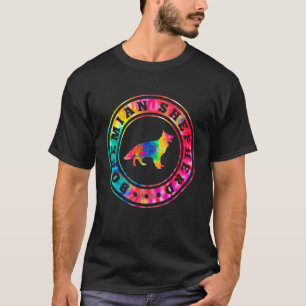 Tie Dye Bohemian Shepherd Dog Mum Dad Pet T-Shirt