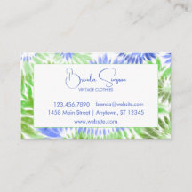 Tie Dye Business Cards