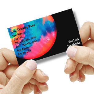 Tie Dye Business Cards