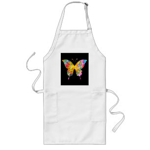 TIE DYE BUTTERFLY LONG APRON