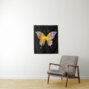 TIE DYE BUTTERFLY TAPESTRY