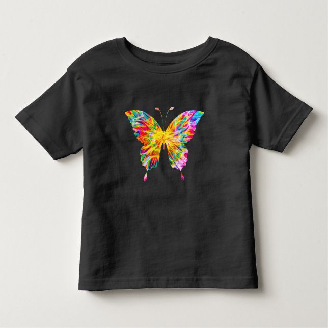 TIE DYE BUTTERFLY TODDLER T-Shirt (Front)