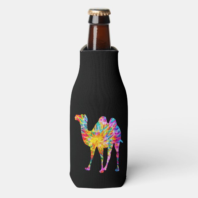 TIE DYE CAMEL BOTTLE COOLER (Bottle Front)