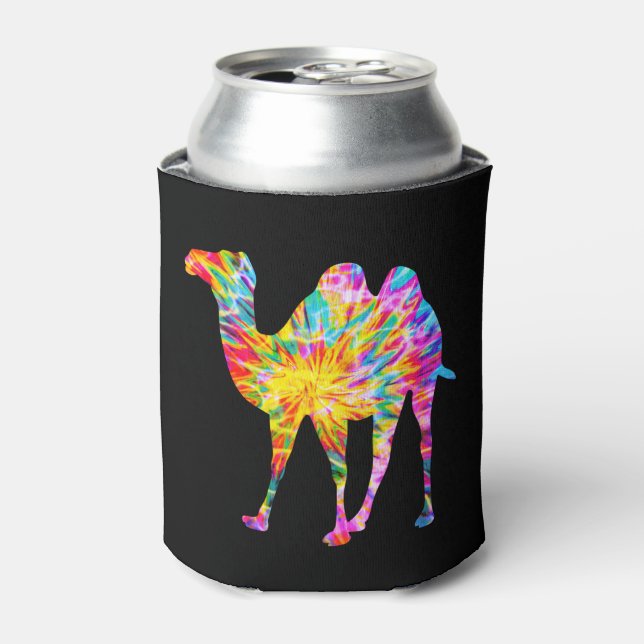 TIE DYE CAMEL CAN COOLER (Can Front)