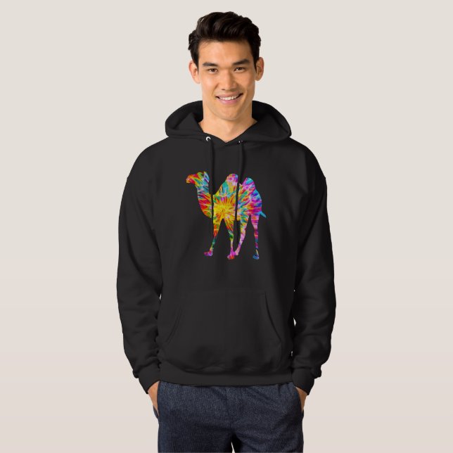 TIE DYE CAMEL HOODIE (Front Full)