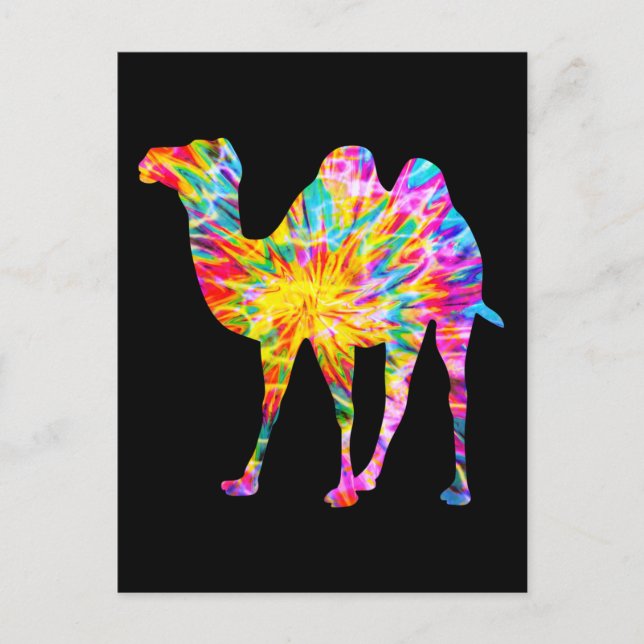 TIE DYE CAMEL POSTCARD (Front)