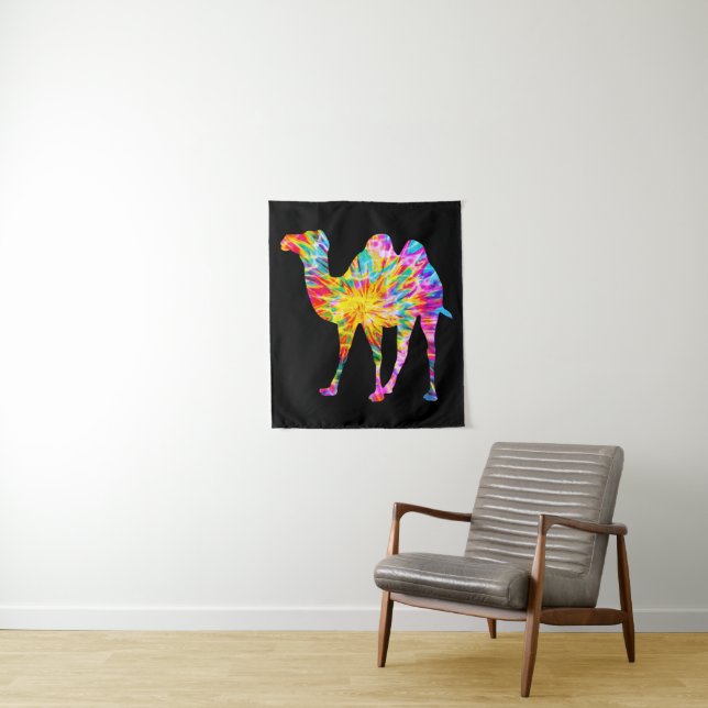 TIE DYE CAMEL TAPESTRY (In Situ)