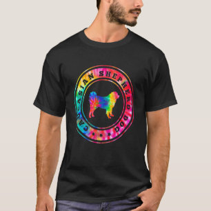 Tie Dye Caucasian Shepherd Dog Dog Mum Dad Pet T-Shirt