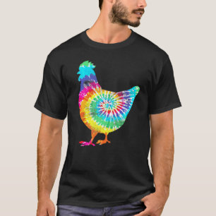 Tie Dye Chicken For Hippy Farmer Hobby Farm T-Shirt
