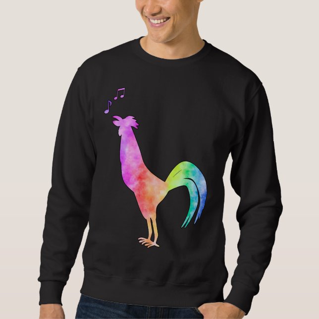 tie dye Chicken   Sweatshirt (Front)