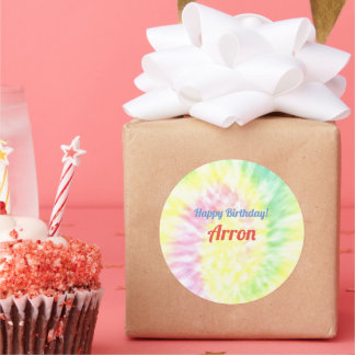 Tie Dye Classic Round Sticker