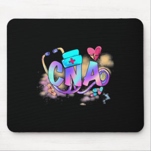 Tie Dye Cna Cute Nurse Day Cna Rn Nurse Week Gifts Mouse Pad